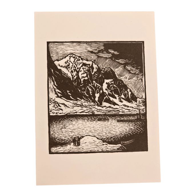 Hovedbilde Landskap Ved Svolvær John Savio Kunstkort A6