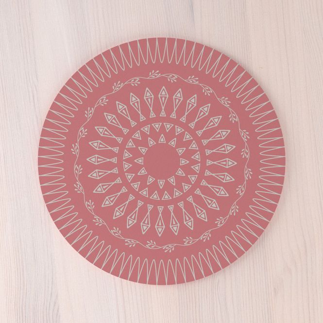 Huvudbild Grytunderlägg Langas Solblekt Röd