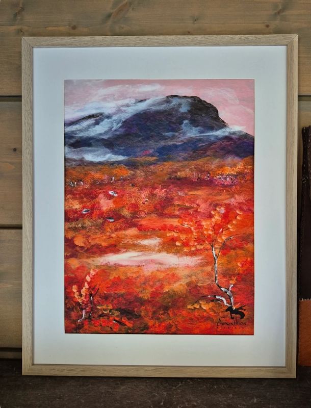 Poster Höstglöd i fjällen 30x40cm